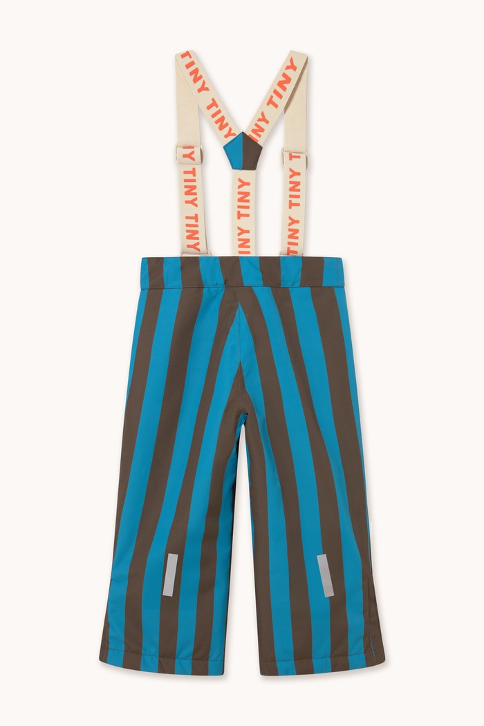 Chłopiec Tinycottons Spodnie narciarskie dziecięce BLUE STRIPES SNOW PANT AW26.007 niebieski