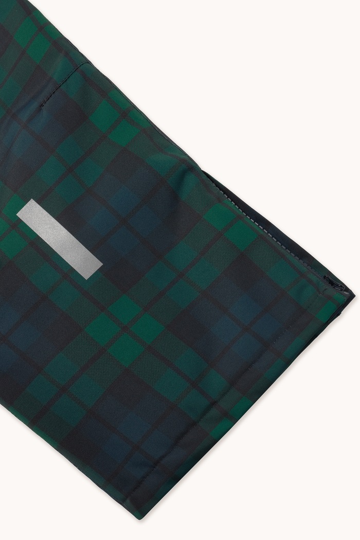 Spodnie narciarskie dziecięce CHECK SNOW PANT Tinycottons zielony AW26.018