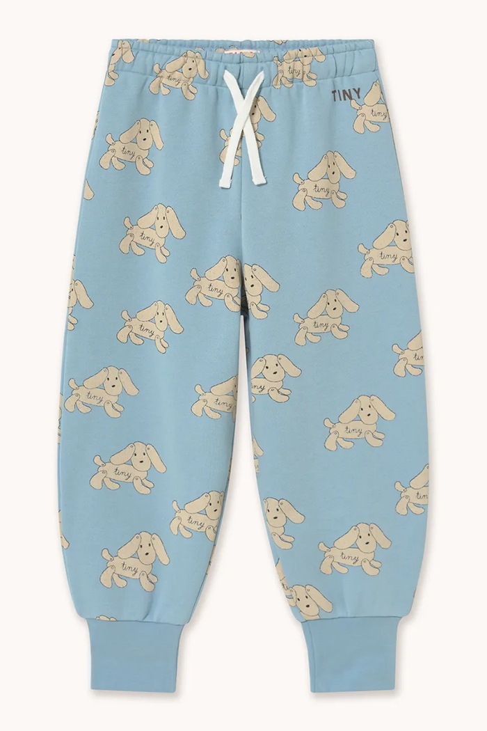 Tinycottons tepláky dětské bavlněné DOGS SWEATPANT modrá AW26.349