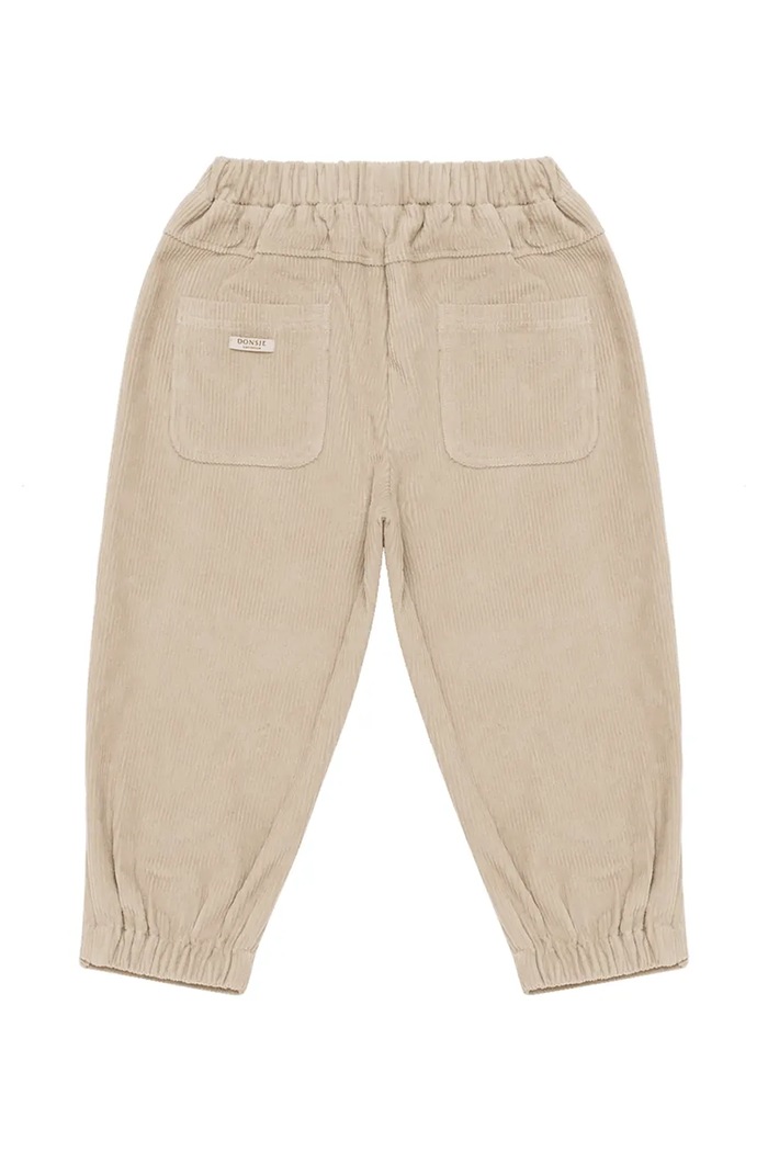 Donsje pantaloni de trening pentru copii din bumbac Patrik Trousers 4127900 bej AW26