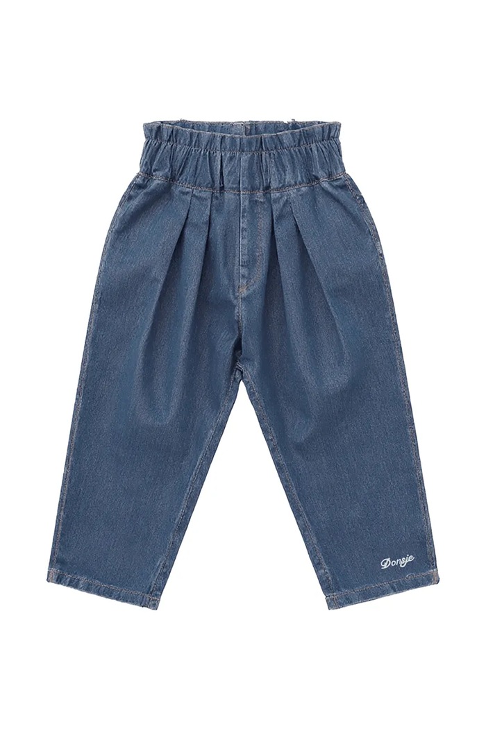 Donsje spodnie baggy dziecięce bawełniane Juma Trousers 4125800 niebieski AW26