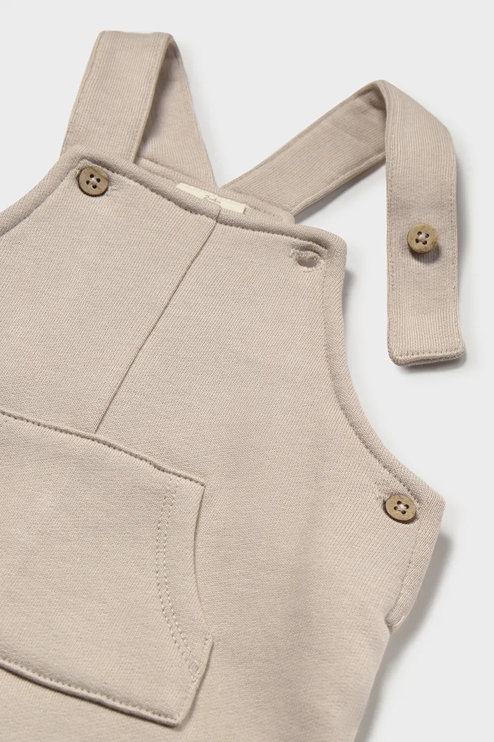 Băieți Mayoral Newborn salopetă pentru bebeluși din bumbac 2676.2A.Newborn.9BY2 bej