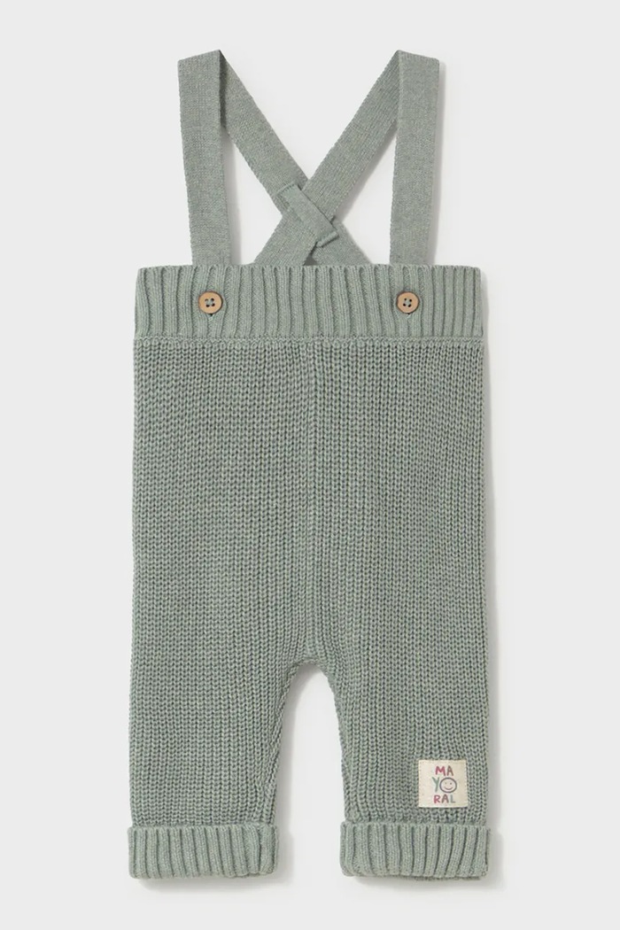 Mayoral Newborn spodnie niemowlęce bawełniane 2528.2A.Newborn.9BY2 zielony AW26