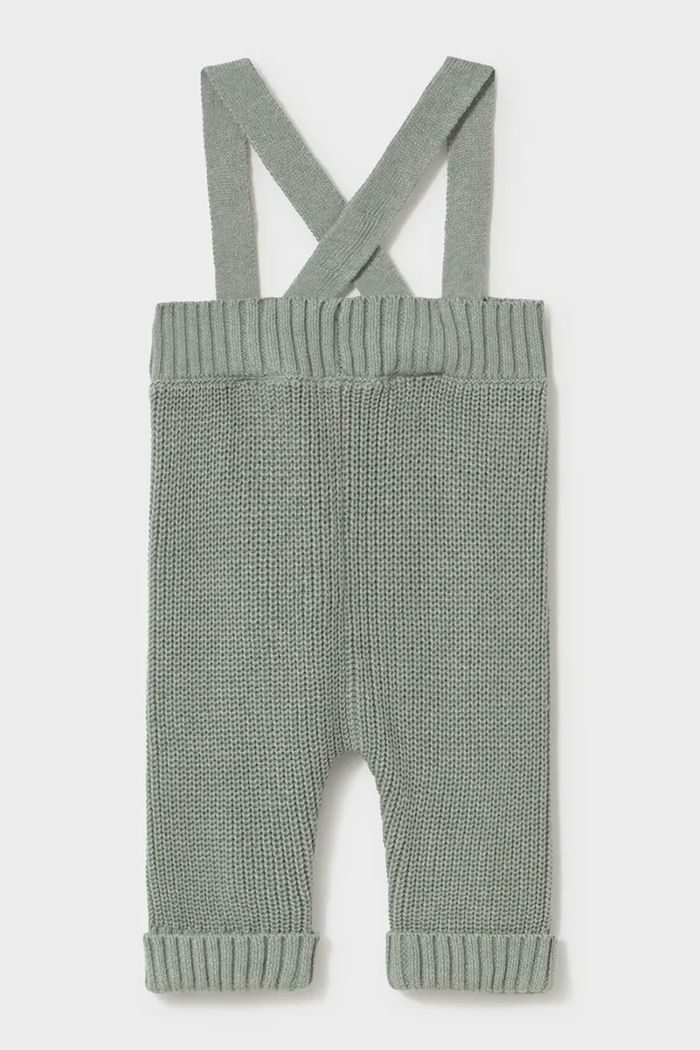 Chłopiec Mayoral Newborn spodnie niemowlęce bawełniane 2528.2A.Newborn.9BY2 zielony