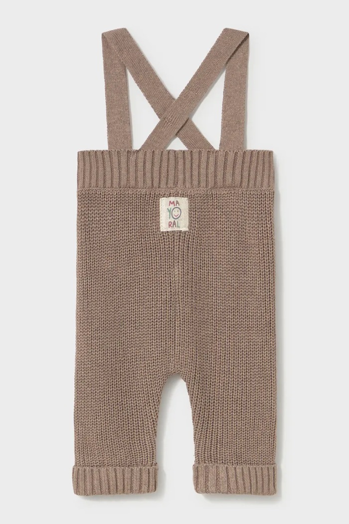 Mayoral Newborn панталон за бебе от памук 2528.2A.Newborn.9BY2 кафяв AW26
