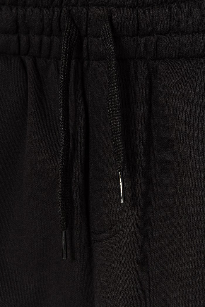 Chłopiec Vans spodnie dresowe dziecięce z bawełną Stretch Logo Sportwear VN000TEGBLK1 czarny