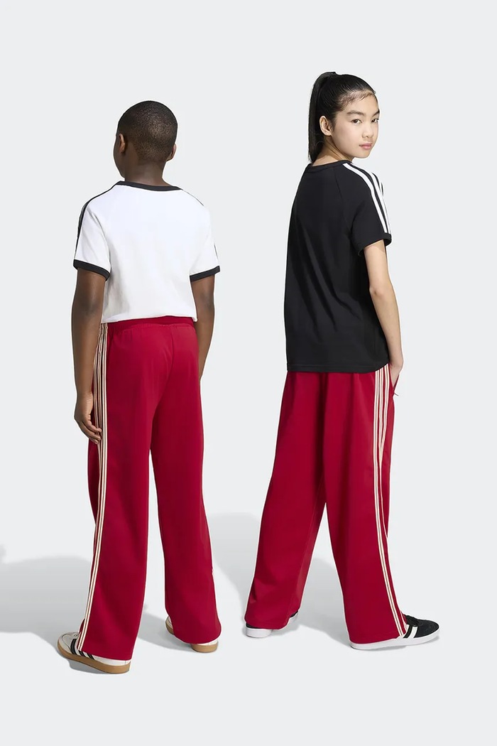 Chłopiec adidas Originals Spodnie straight dziecięce z bawełną KS4175 czerwony