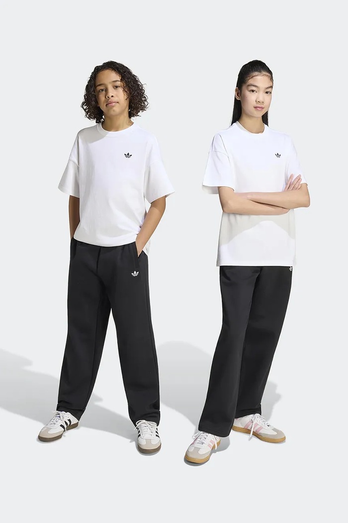 adidas Originals donji dio trenirke za djecu s pamukom crna KR0865