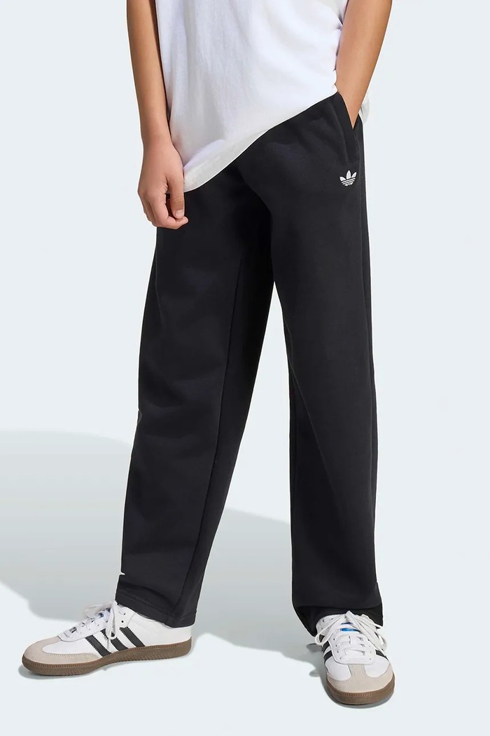 adidas Originals donji dio trenirke za djecu s pamukom crna KR0865