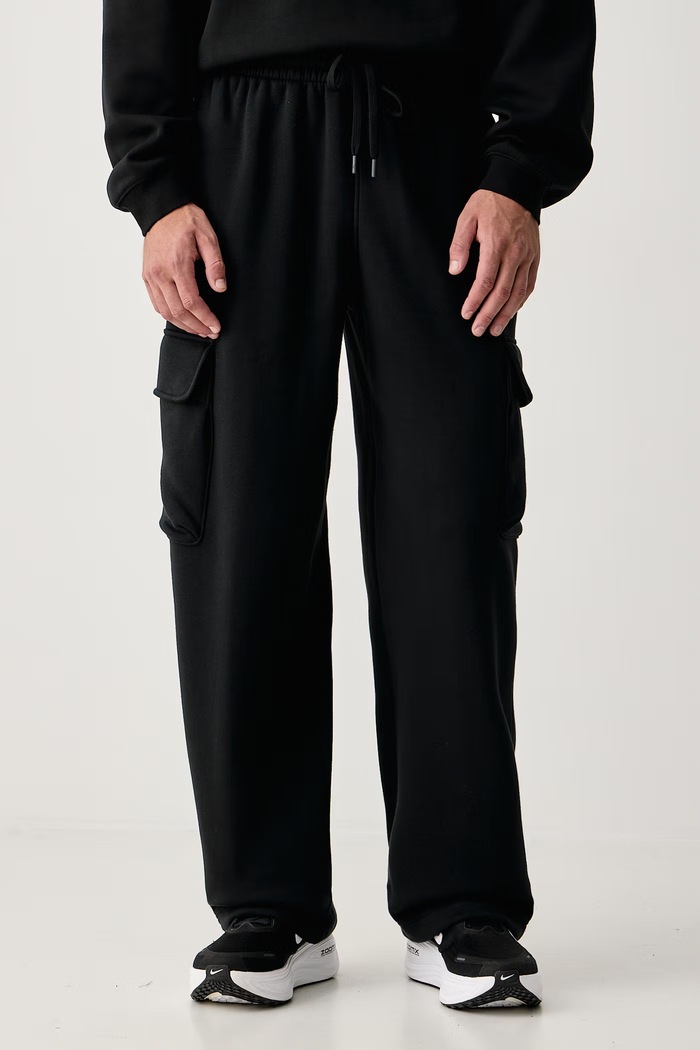 Jordan Spodnie dresowe męskie z bawełną Brooklyn Fleece czarny IO1816.010