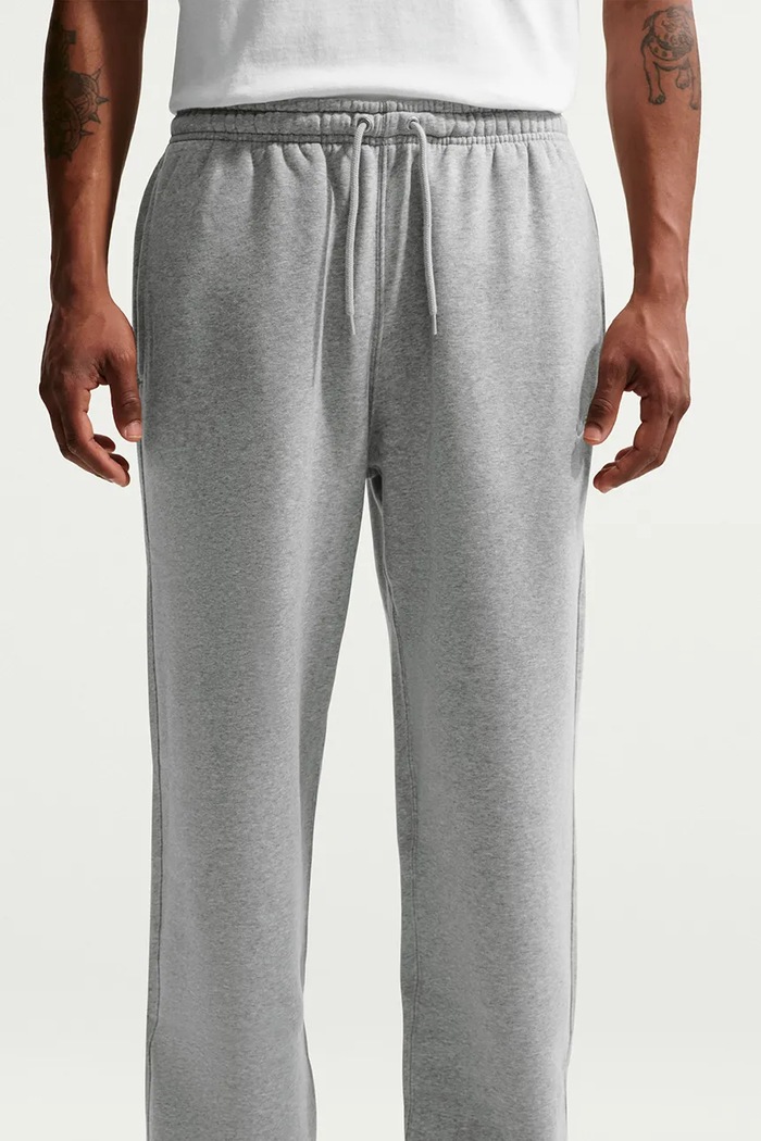 Spodnie dresowe męskie z bawełną Club Nike Sportswear FN3730.063 szary