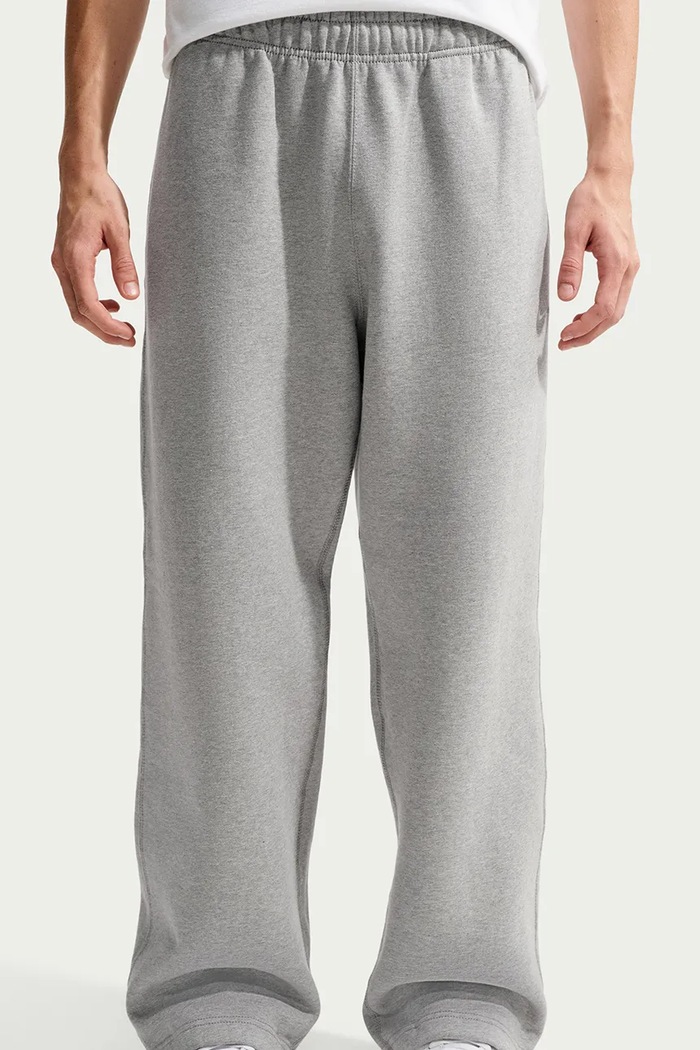 Odzież Nike Sportswear Spodnie dresowe męskie z bawełną Solo Swoosh HV1090.063 szary