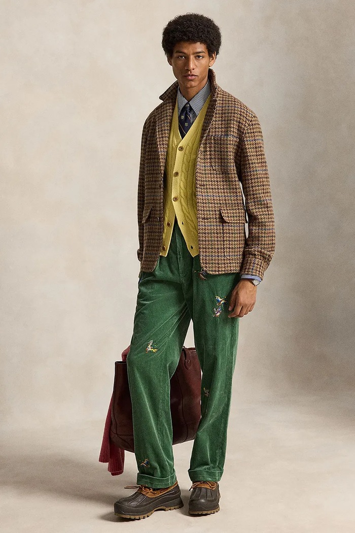 Odzież Polo Ralph Lauren Spodnie bawełniane męskie 710B26080002 zielony