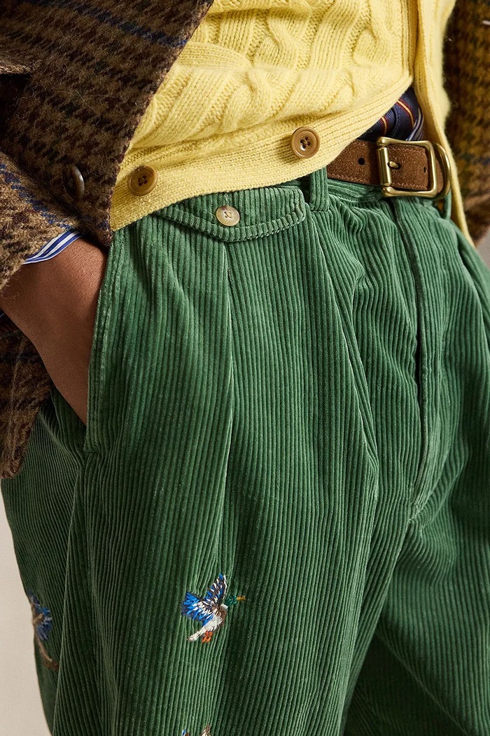 Spodnie bawełniane męskie Polo Ralph Lauren 710B26080002 zielony