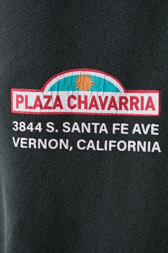 PLAZA CHAVARRIA pantaloni de trening din bumbac pentru bărbați Willy Chavarria negru MUJSB006.064N