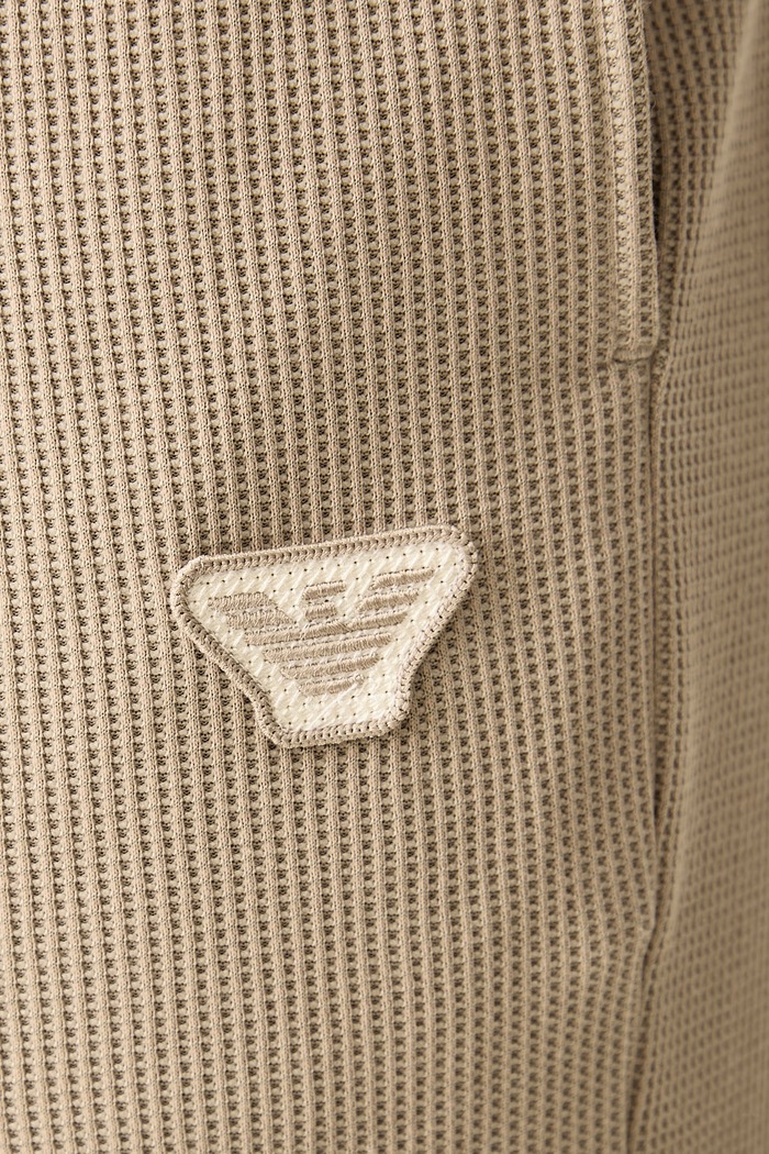 Spodnie lounge męskie z bawełną Emporio Armani Underwear EM001870.AF25051 beżowy