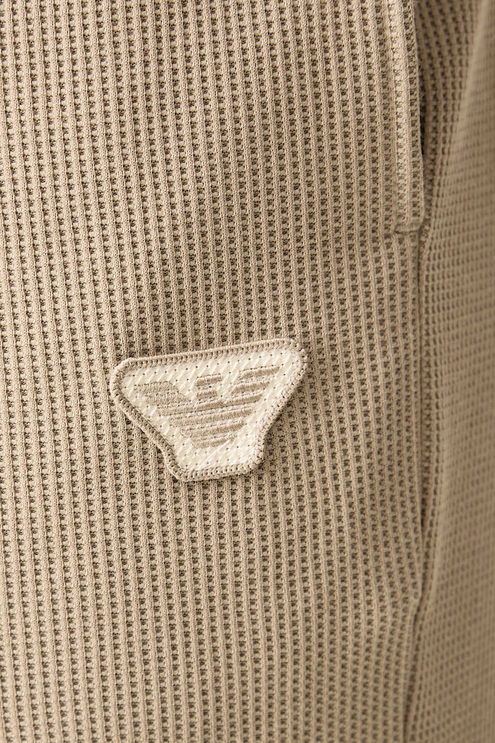 Spodnie lounge męskie z bawełną Emporio Armani Underwear EM001870.AF25051 beżowy