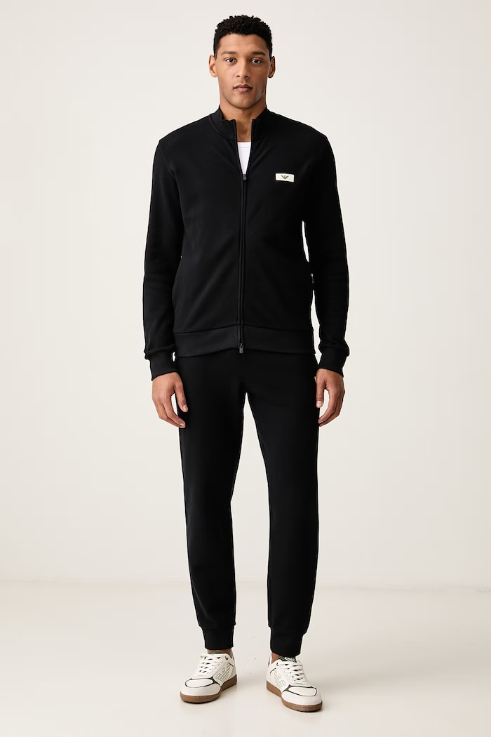 Emporio Armani Underwear Spodnie lounge męskie z bawełną EM000500.AF25028 czarny AW26