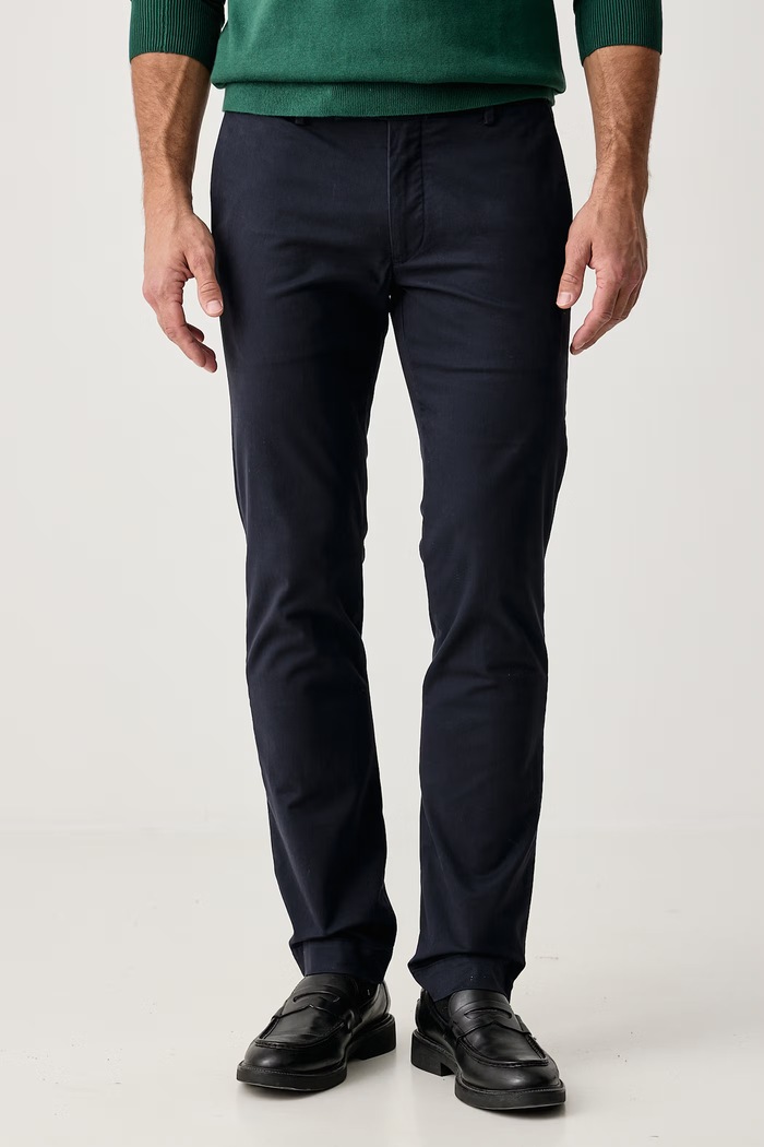 Polo Ralph Lauren Spodnie chinos męskie z bawełną granatowy 710B23868
