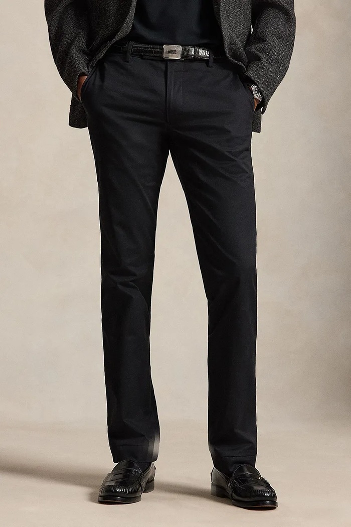 Polo Ralph Lauren Spodnie chinos męskie z bawełną czarny 710B23868