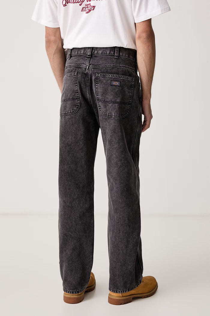 Odzież Dickies Jeansy straight męskie DK0A8CTW0CH1 szary