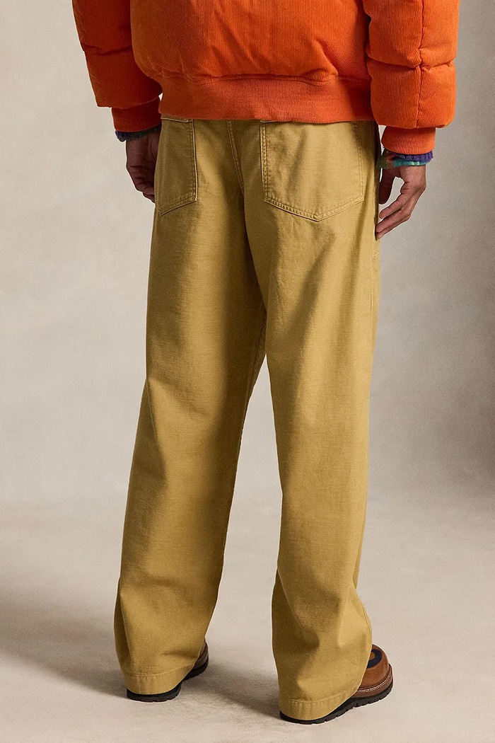 Polo Ralph Lauren Spodnie bawełniane męskie 710B24587001 beżowy AW26