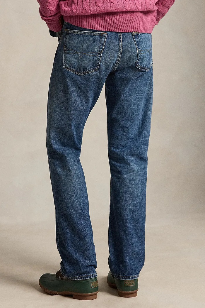 Polo Ralph Lauren Spodnie jeansowe męskie 710B24575001 granatowy AW26