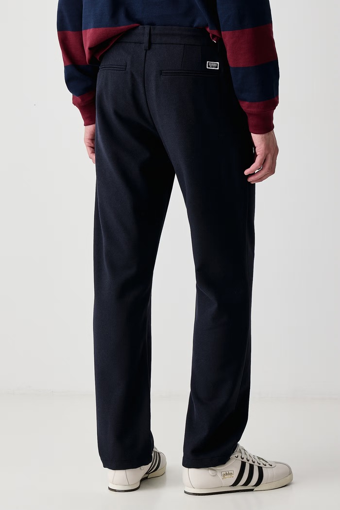 Одежда Guess Брюки chinos мужские с шерстью Norris M6BB82.W4181 тёмно-синий