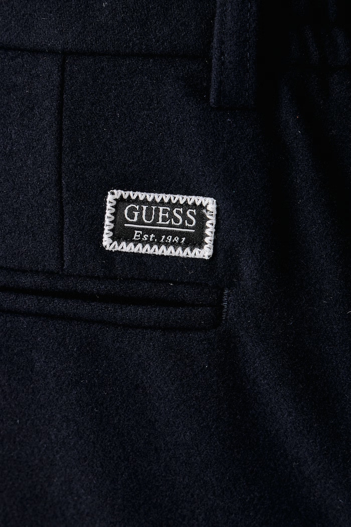 Брюки chinos мужские с шерстью Norris Guess тёмно-синий M6BB82.W4181