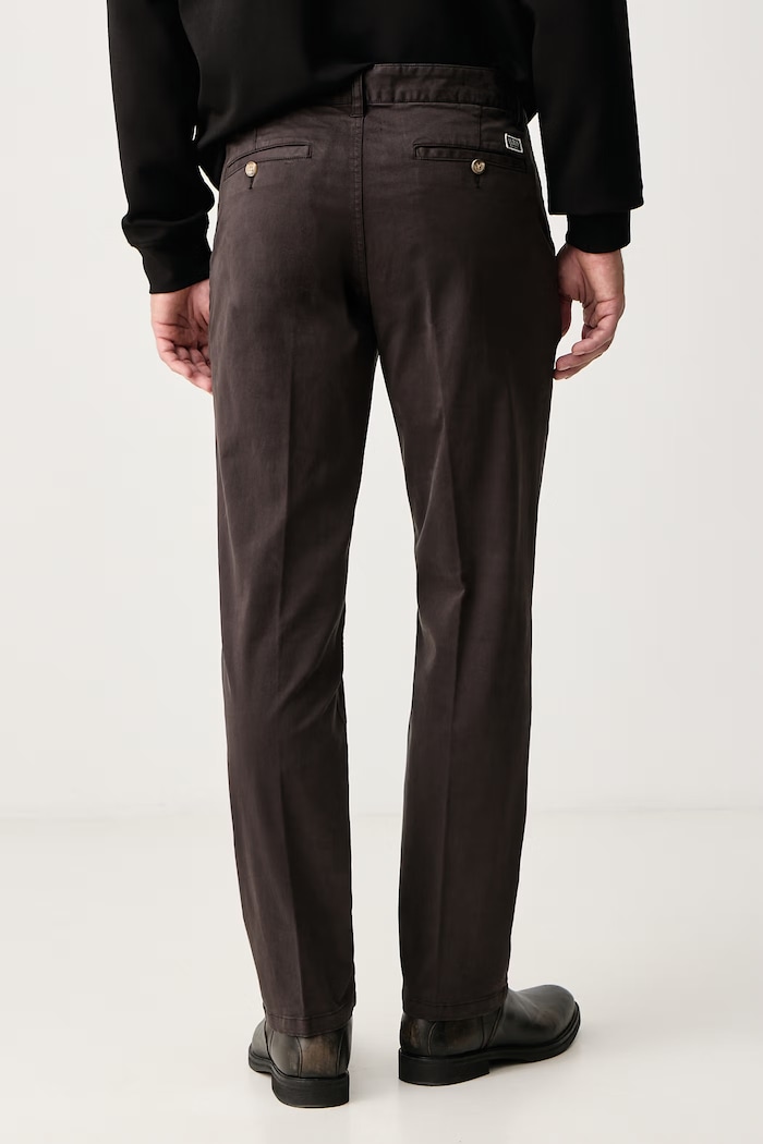 Дрехи Guess Панталон slim fit мъжки от памук с еластан M6BB16.W4180 кафяв