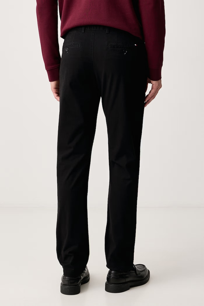 Tommy Hilfiger Spodnie męskie bawełniane z elastanem MW0MW41993 czarny AW26