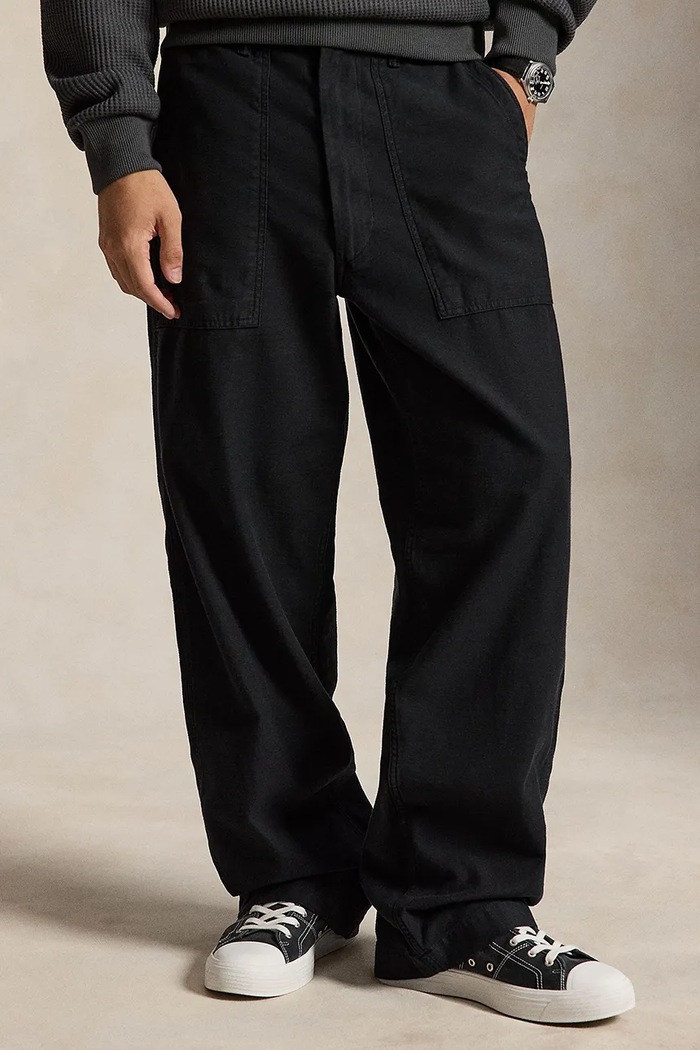 Polo Ralph Lauren Spodnie bawełniane męskie czarny 710B24587002