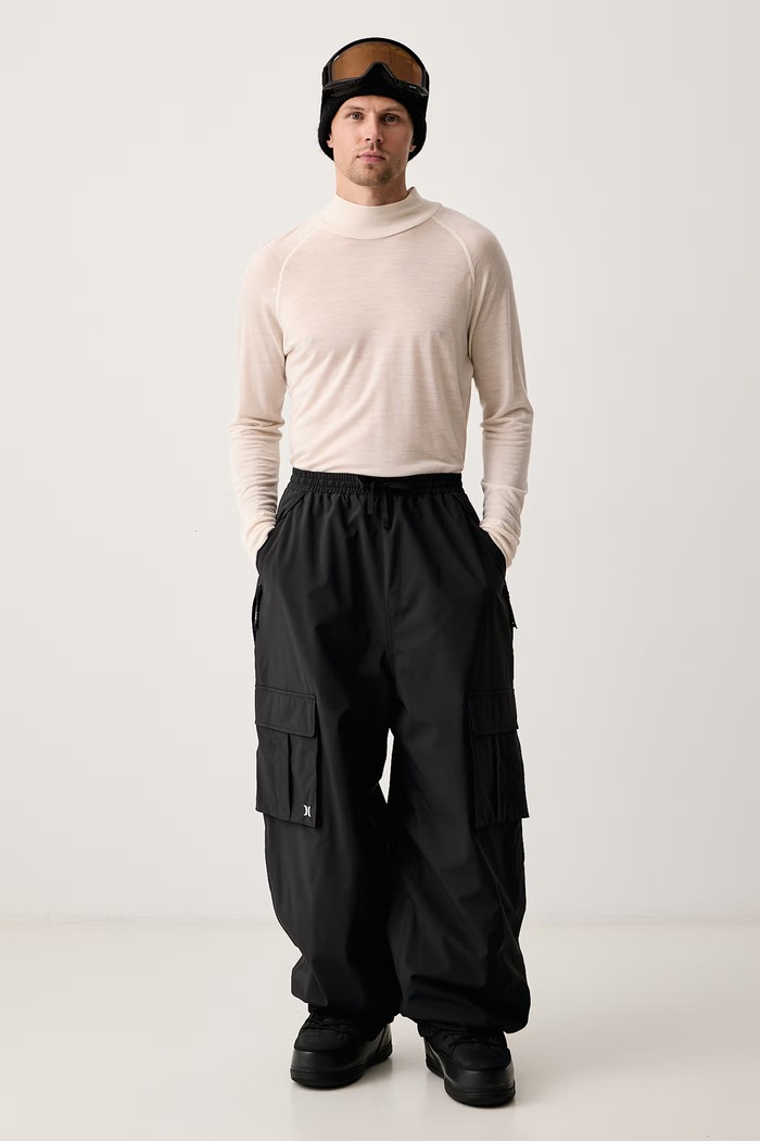 Hurley Spodnie narciarskie męskie MSPEUIC0003 czarny AW26