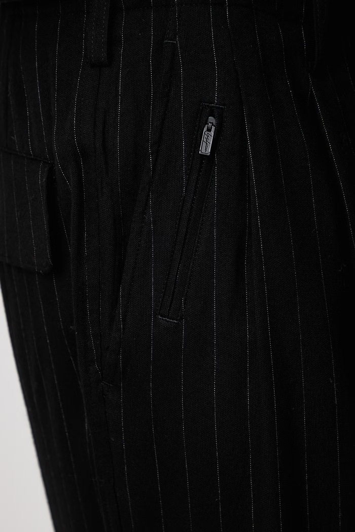 SUSP COIN spodnie garniturowe męskie Yohji Yamamoto czarny KN3682