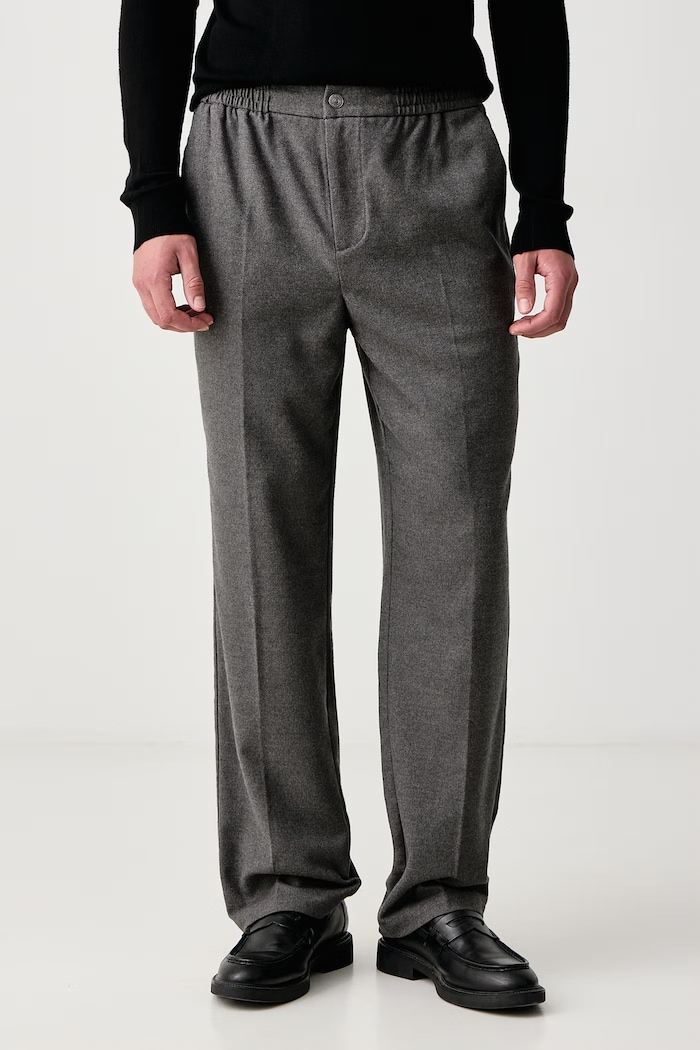 Guess Spodnie męskie z wiskozą ALTON szary M6BB22.W5218