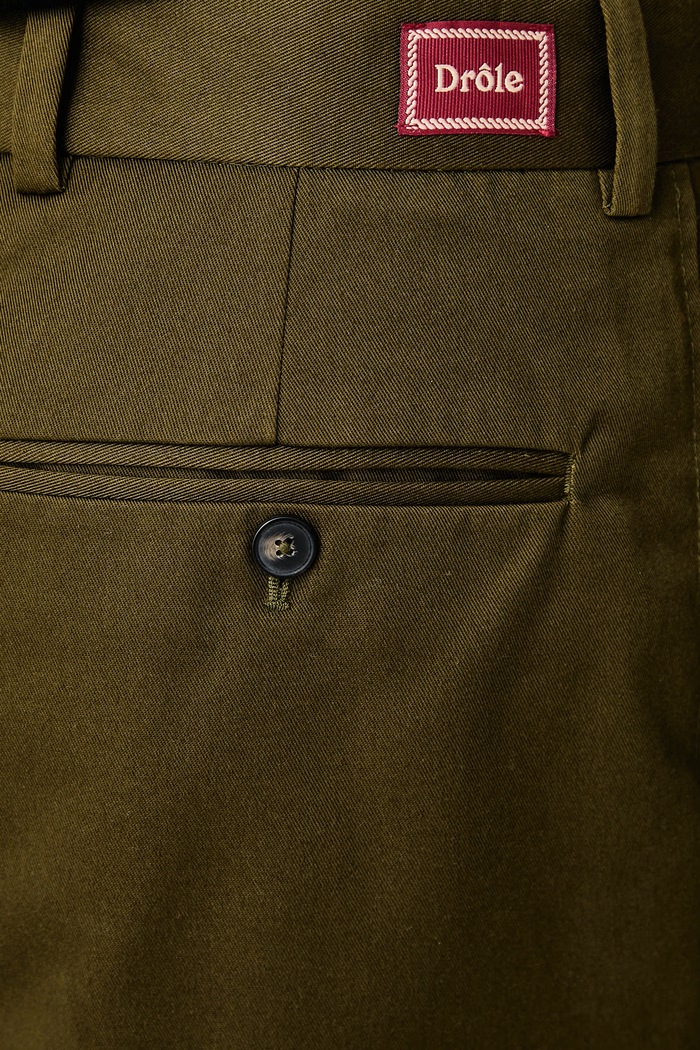 Drôle de Monsieur Spodnie chinos męskie z bawełną M.BP192.PL188
