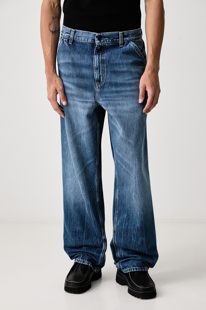 Carhartt WIP Single Knee дънки relaxed fit мъжки син I032024.017X