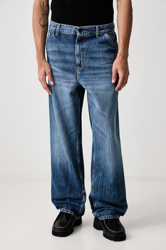 Carhartt WIP Single Knee дънки relaxed fit мъжки син I032024.017X