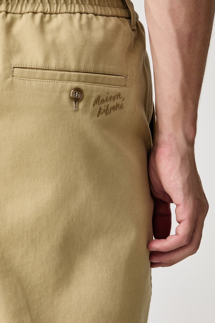 Maison Kitsuné Spodnie bawełniane męskie MRMWP08WW9137
