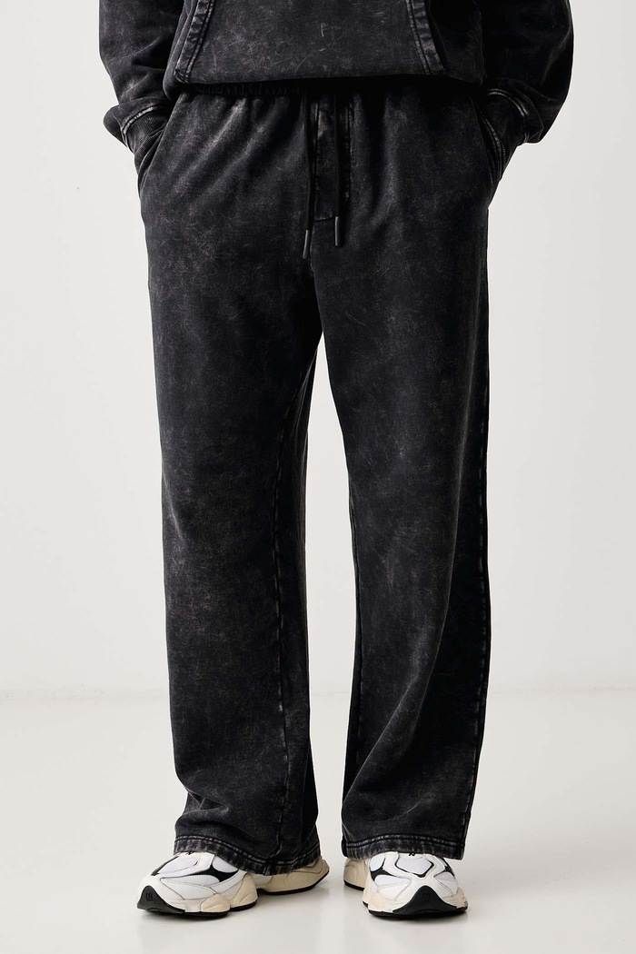 Karl Lagerfeld Jeans Donji dio trenirke za muškarce od pamuka crna B4M10081