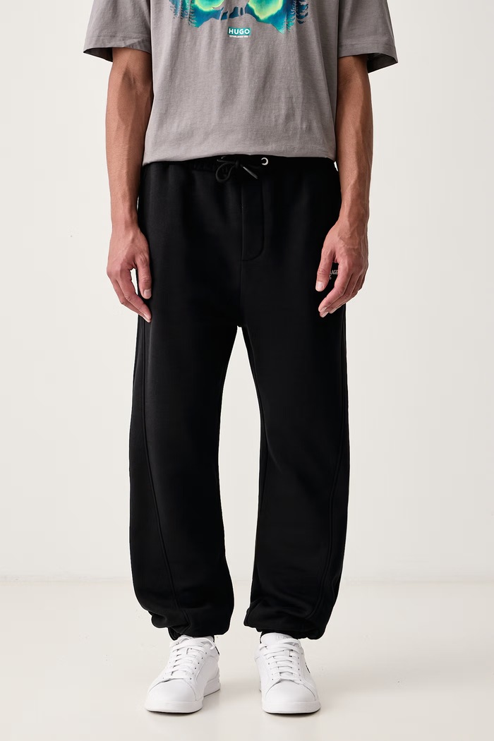 Karl Lagerfeld Jeans Tepláky pánské bavlněné černá B4M10080