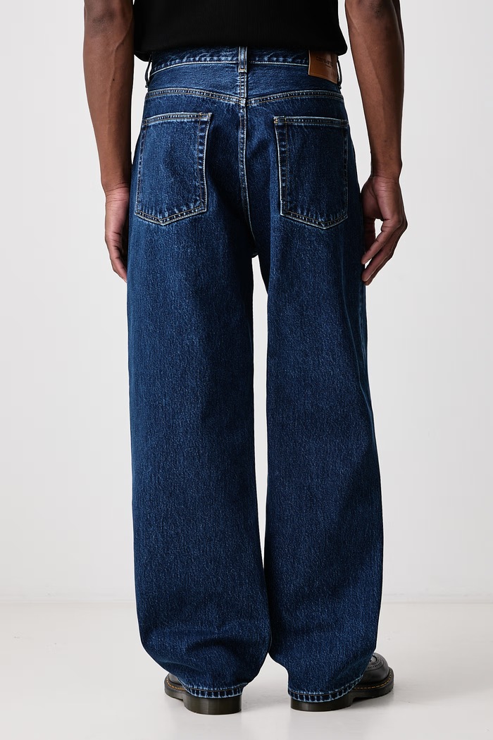 Oblečenie Carhartt WIP Payson Pant rifle relaxed fit pánske I037534 modrá