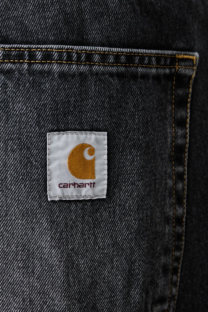 Brandon Pant jeansy loose męskie Carhartt WIP czarny I035893