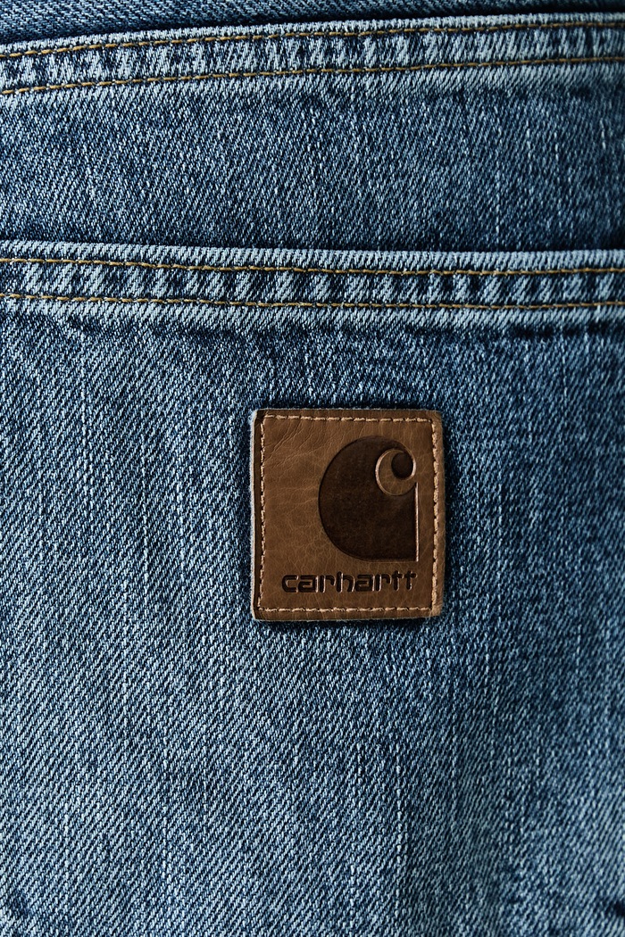Aaron Pant jeansy tapered męskie Carhartt WIP niebieski I036728