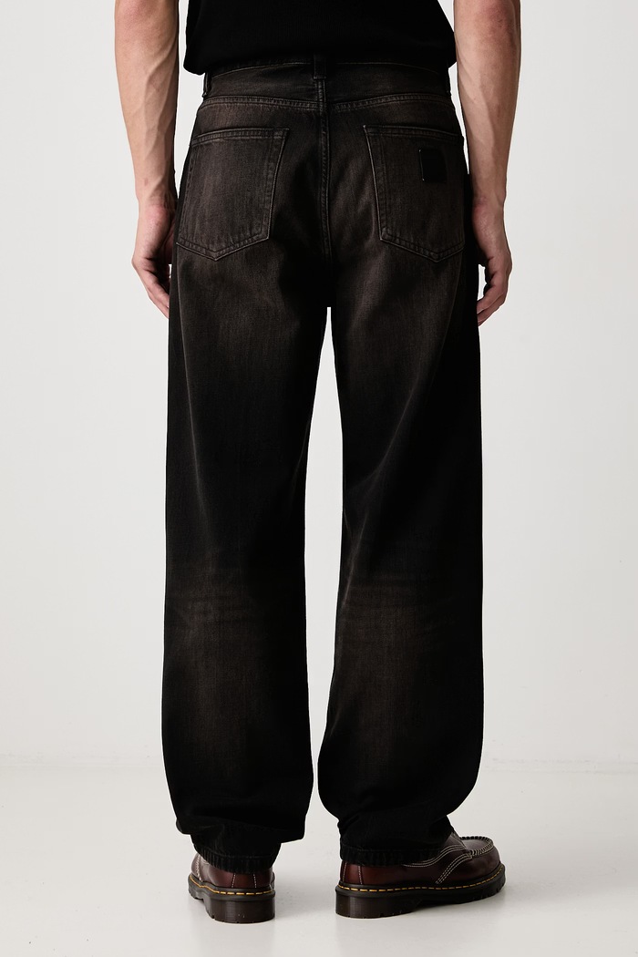Odzież Carhartt WIP Aaron Pant jeansy tapered męskie I036728 brązowy