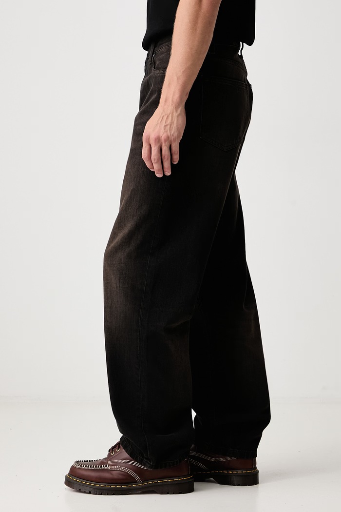 Aaron Pant jeansy tapered męskie Carhartt WIP I036728 brązowy