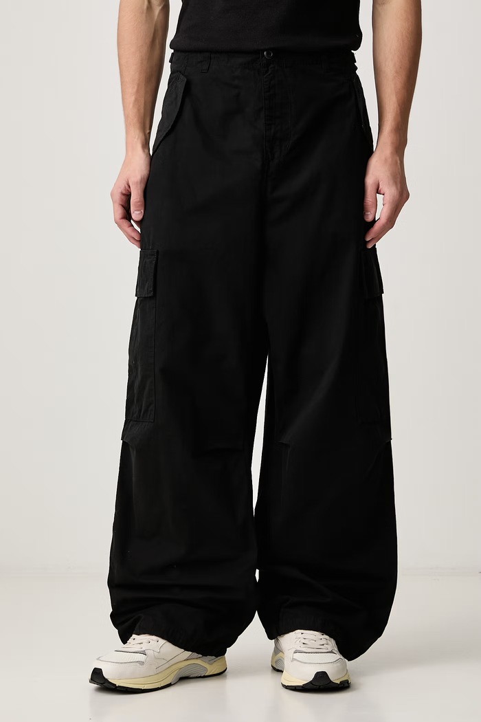 Carhartt WIP Osborn Cargo Pant spodnie cargo bawełniane męskie czarny I037070