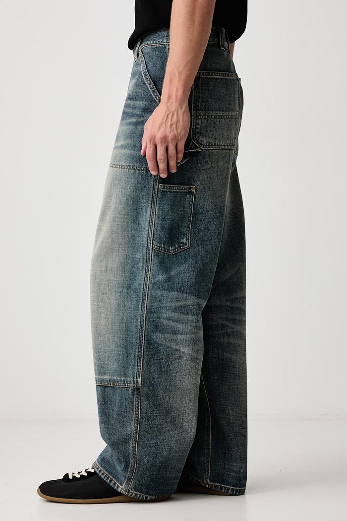 Oakland Pant jeansy loose męskie Carhartt WIP I037533 niebieski