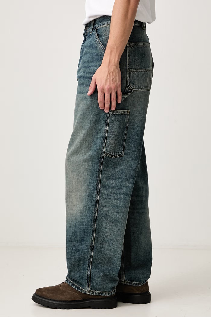 OG Single Knee Pant jeans loose da uomo Carhartt WIP I034871 blu