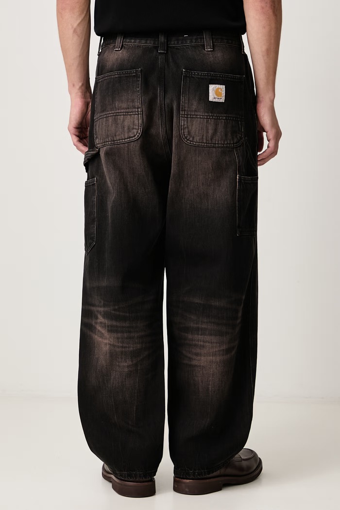 Abbigliamento Carhartt WIP OG Single Knee Pant jeans loose da uomo I034871 nero